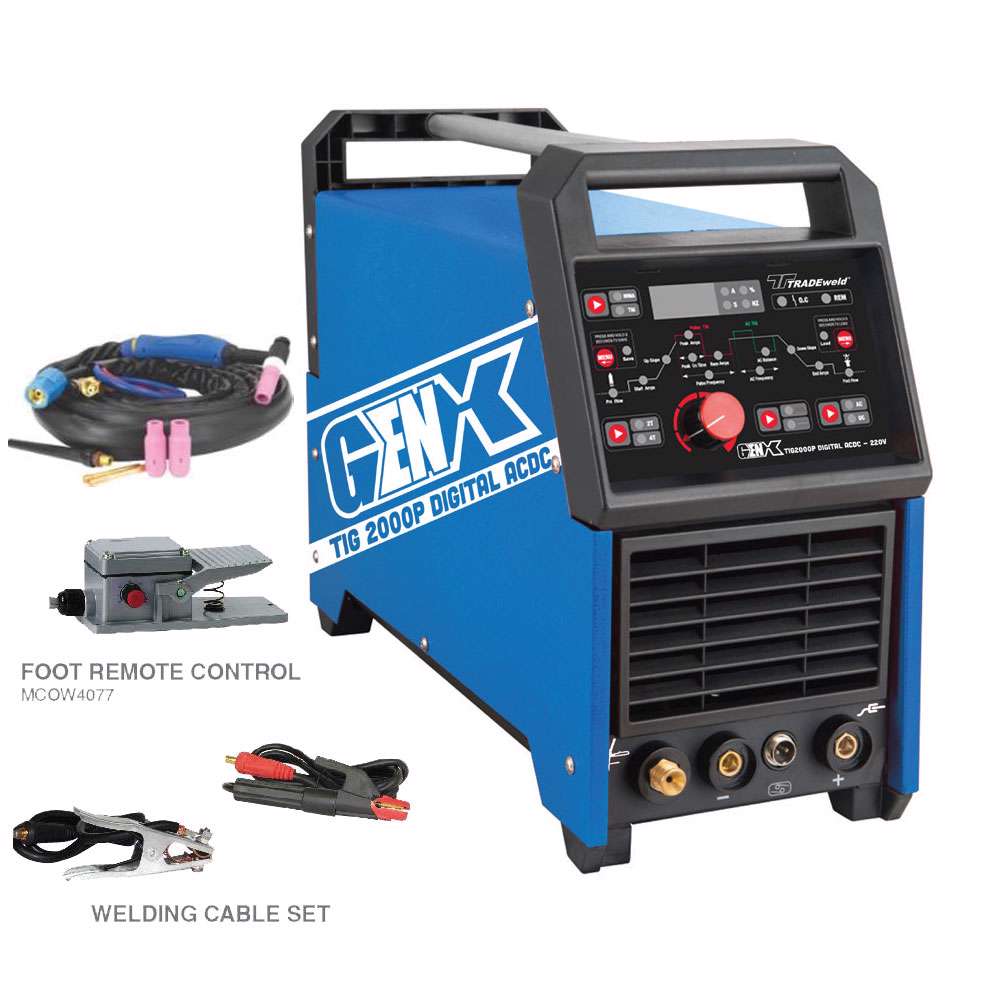 Tradeweld EWM0130-I GENX TIG2000P Digital ACDC Inverter Tig Welding Machine (9912)