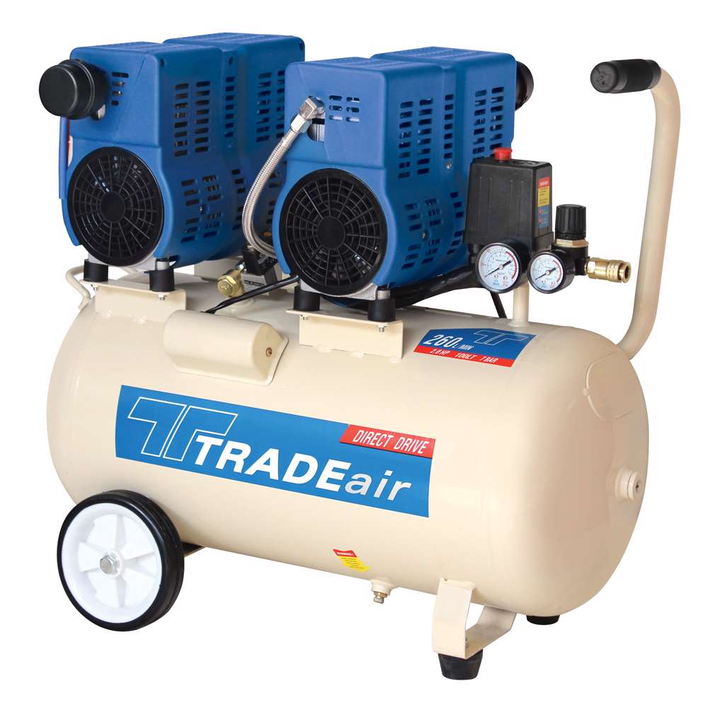 TRADEair MCFRC254-100L2.5HP Silent & Oil Free Compressor (10596)